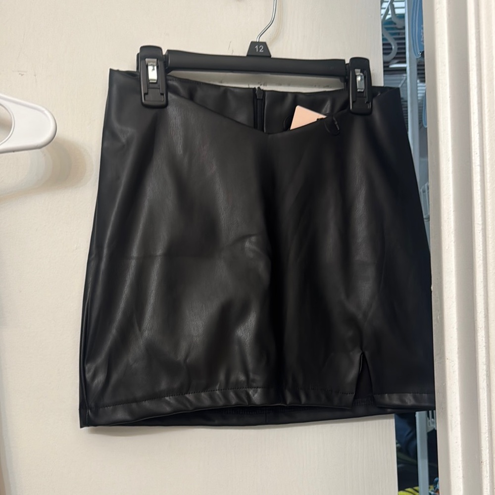 Black Leather Skirt